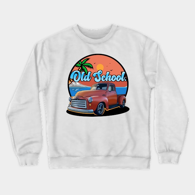 Classic Pickup Truck Crewneck Sweatshirt by Aiqkids Design